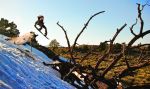 Roadisde tree launch tail grab, Ben Gustafson